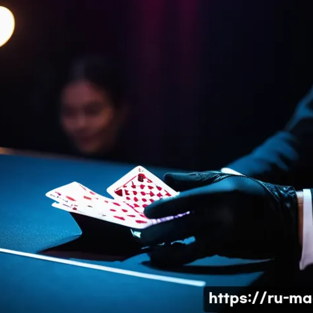 마술 장비와 테크닉의 진화 - A modern magician performing intricate card tricks using a deck of plastic playing cards with matte ...